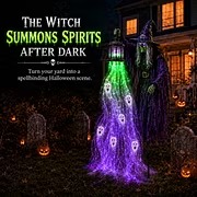 Solar-Powered Haunted Halloween Scene Garden Lights