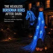 Solar-Powered Haunted Halloween Scene Garden Lights