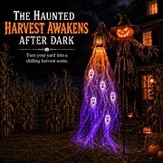 Solar-Powered Haunted Halloween Scene Garden Lights