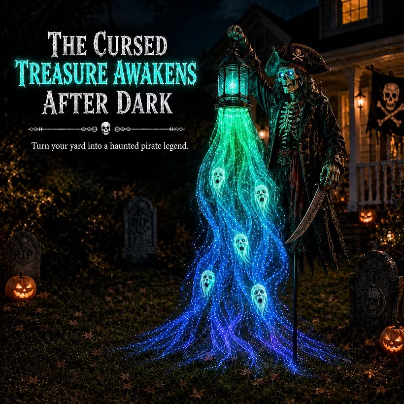 Solar-Powered Haunted Halloween Scene Garden Lights