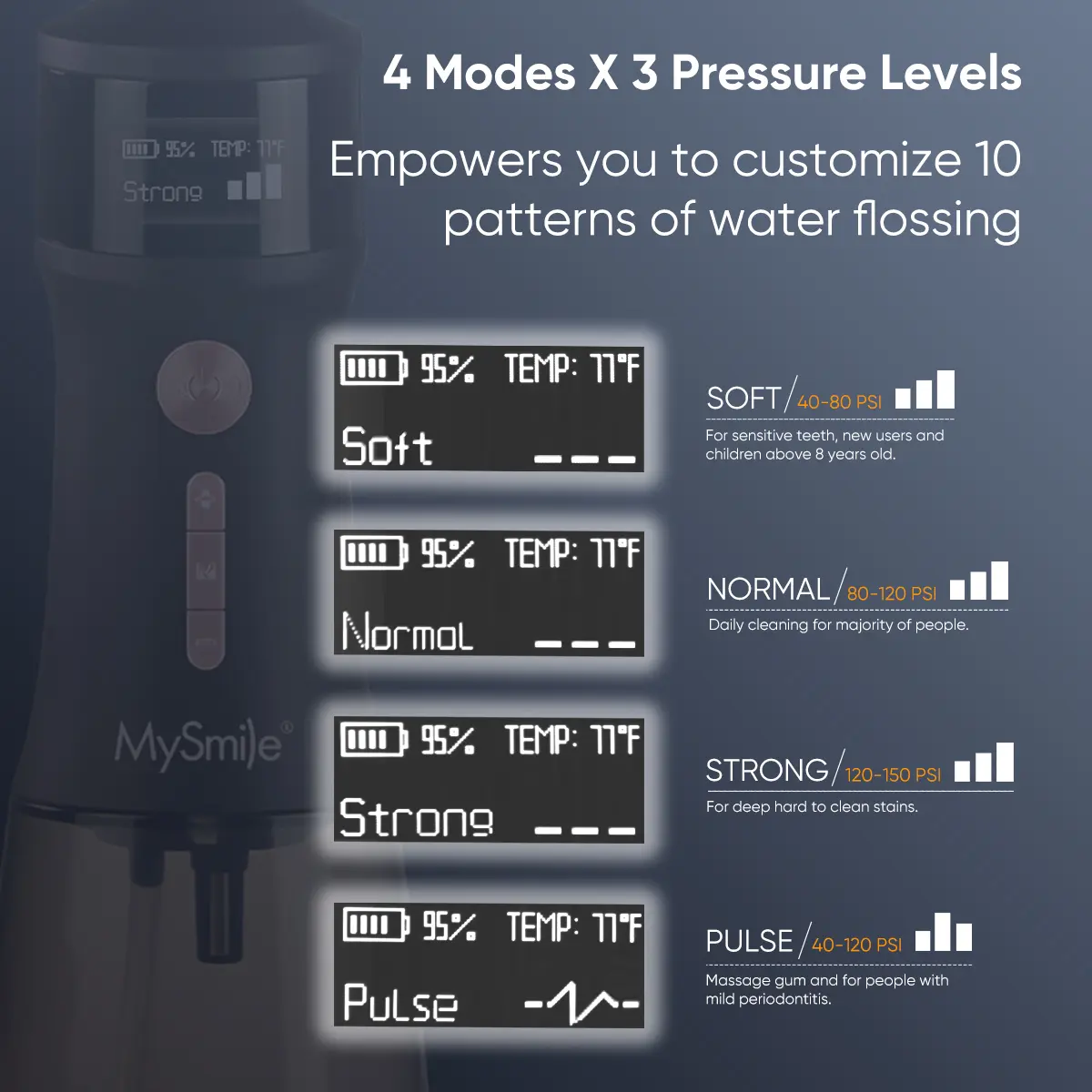 LP221 Cordless UVC Water Flosser