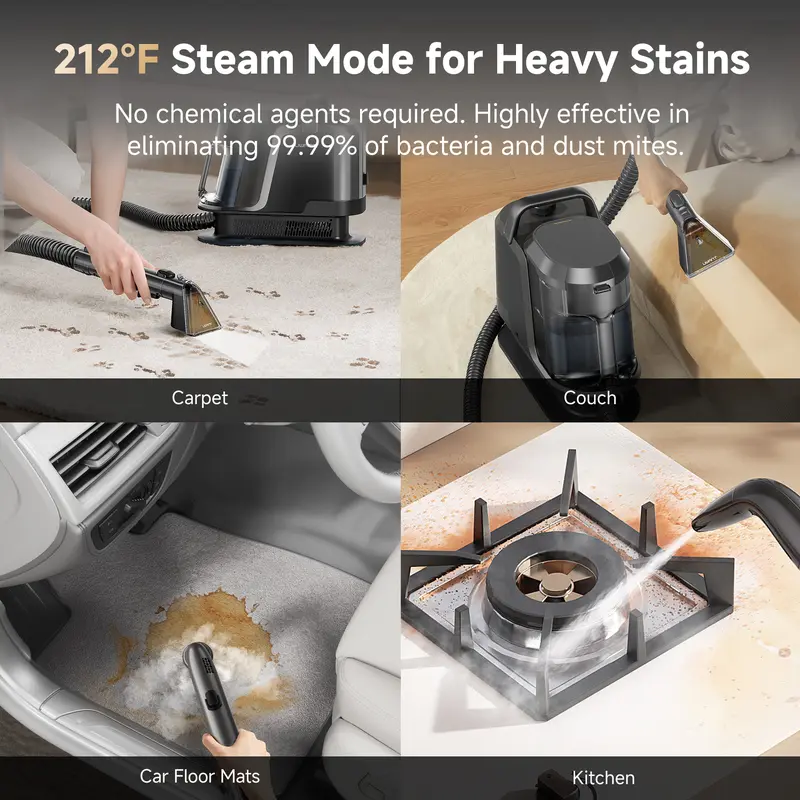 steam cleaning surfaces