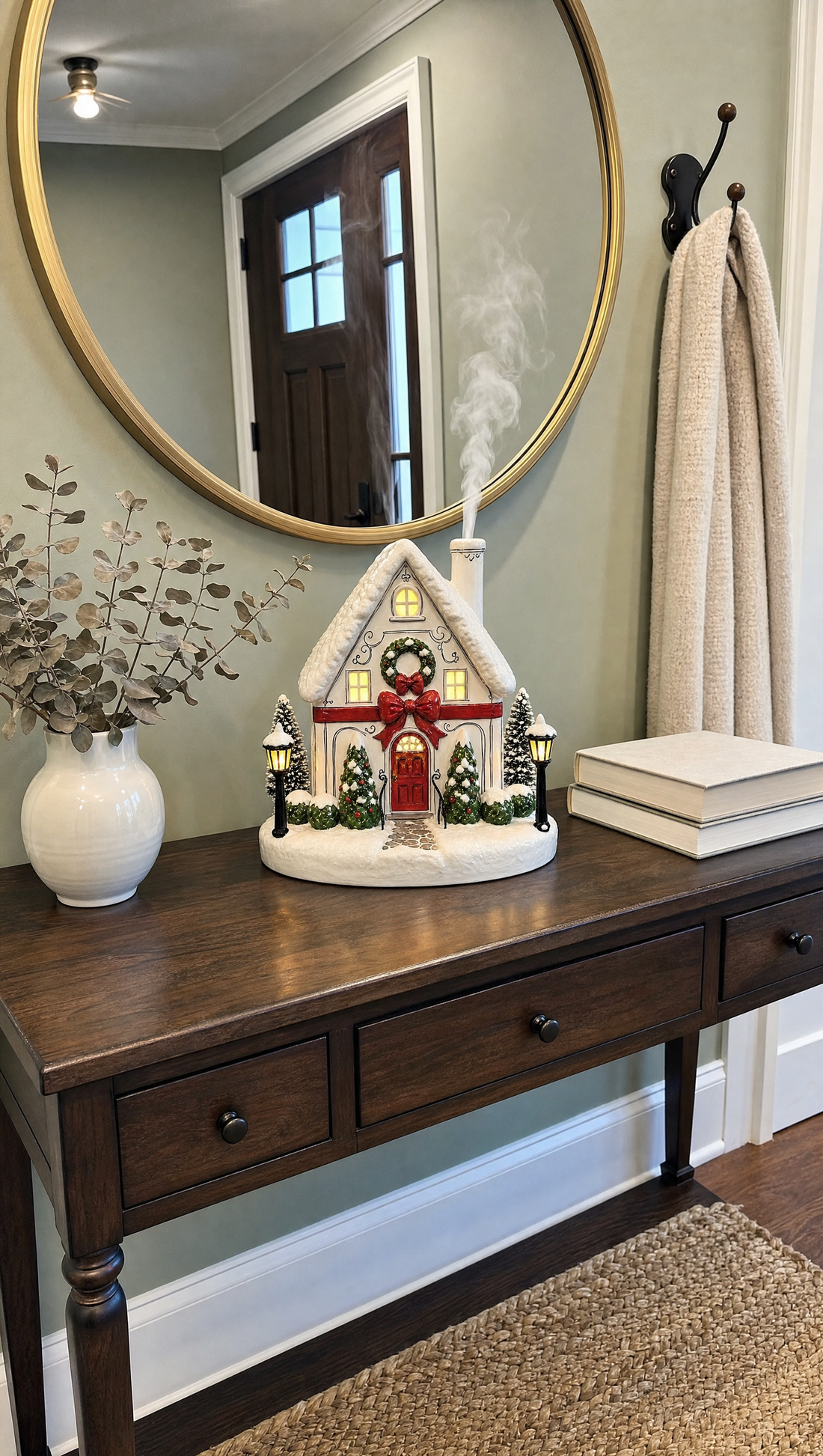 Christmas diffuser customer scene