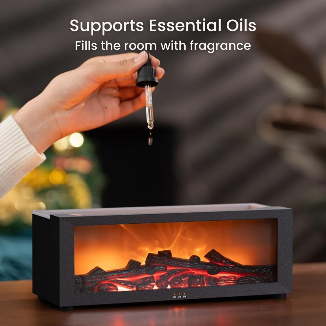 Black diffuser aromatherapy with essential oils