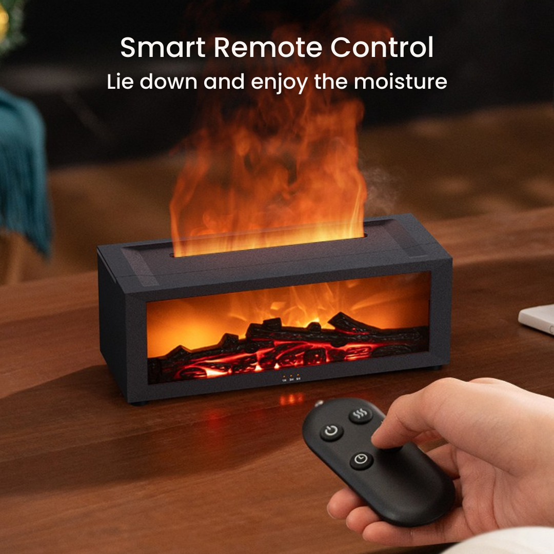 Black diffuser remote control demonstration