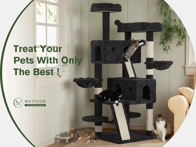 Multi-level cat tree tower product image 9