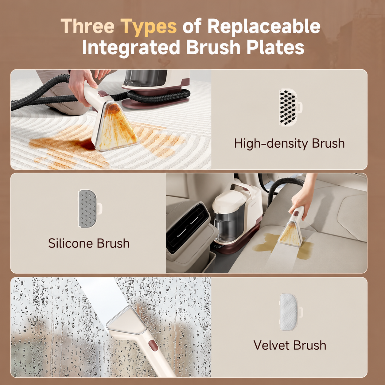 Y100 Pro Pet replacement brush heads