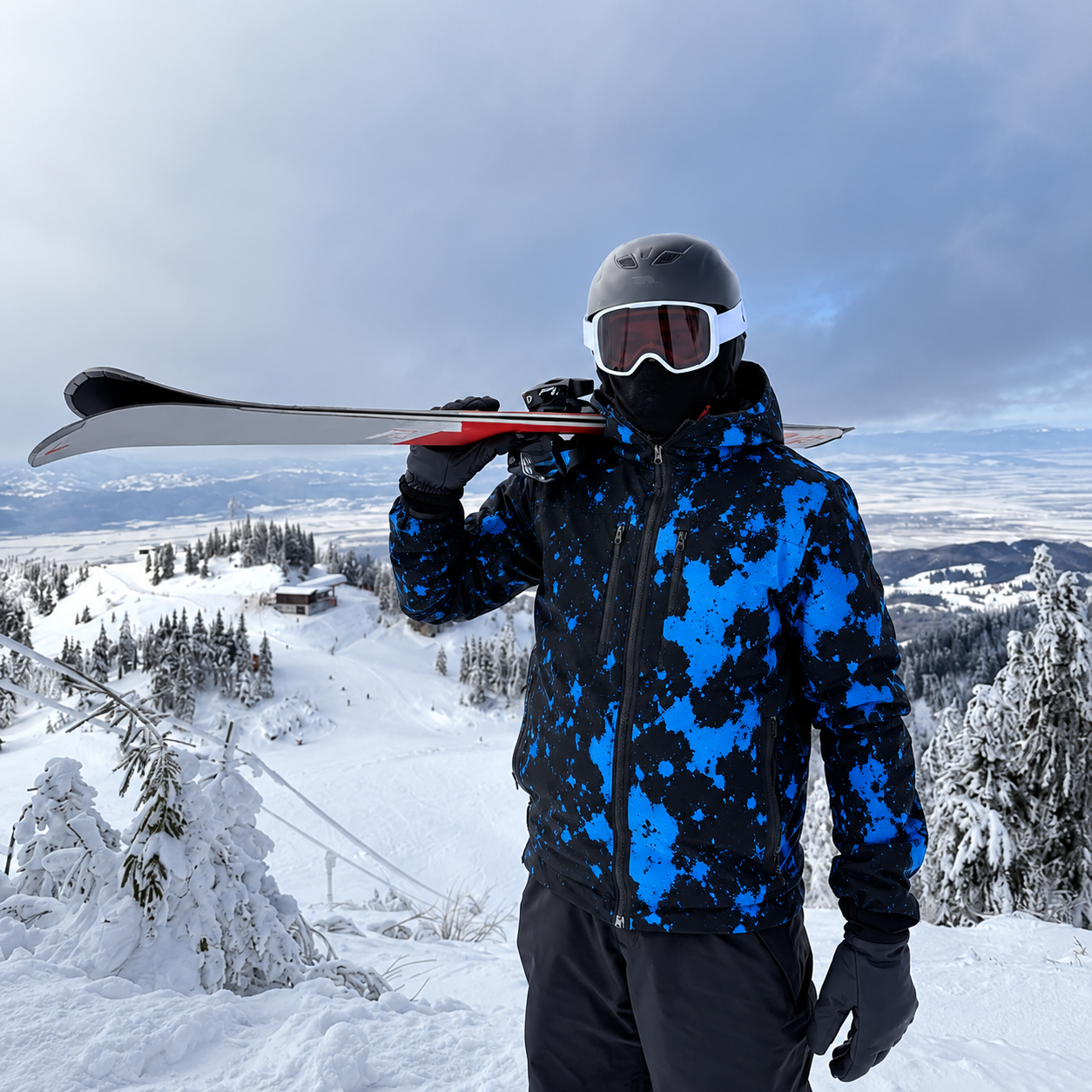 Snow-reactive jacket built for mountain conditions