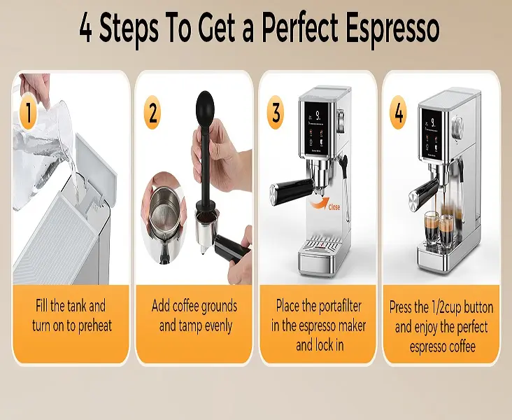 20 Bar Stainless Steel Drip Coffee Maker