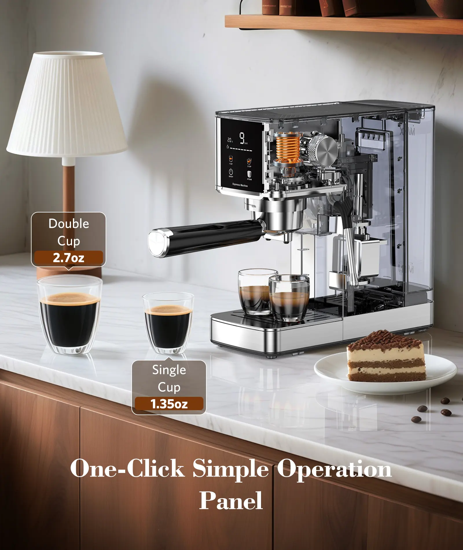 20 Bar Stainless Steel Drip Coffee Maker