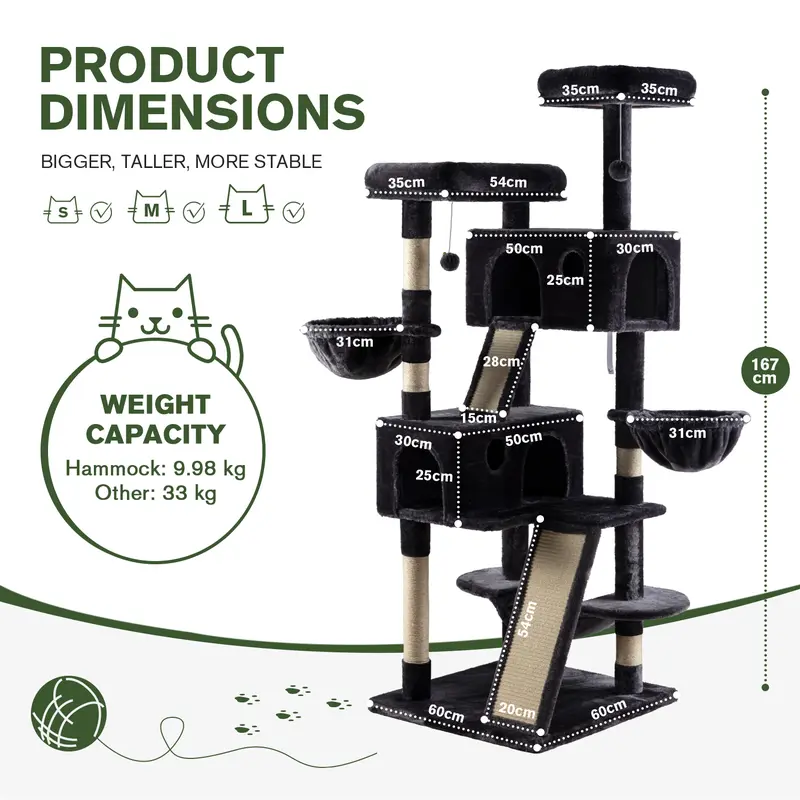 Multi-level cat tree tower product image 8