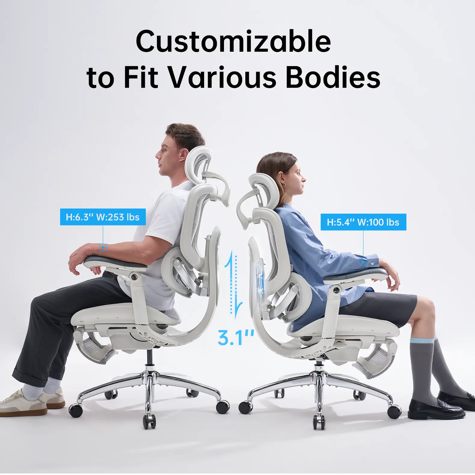 2026 Popular Ergonomic Office Chair - Breathable Mesh, Adjustable Support