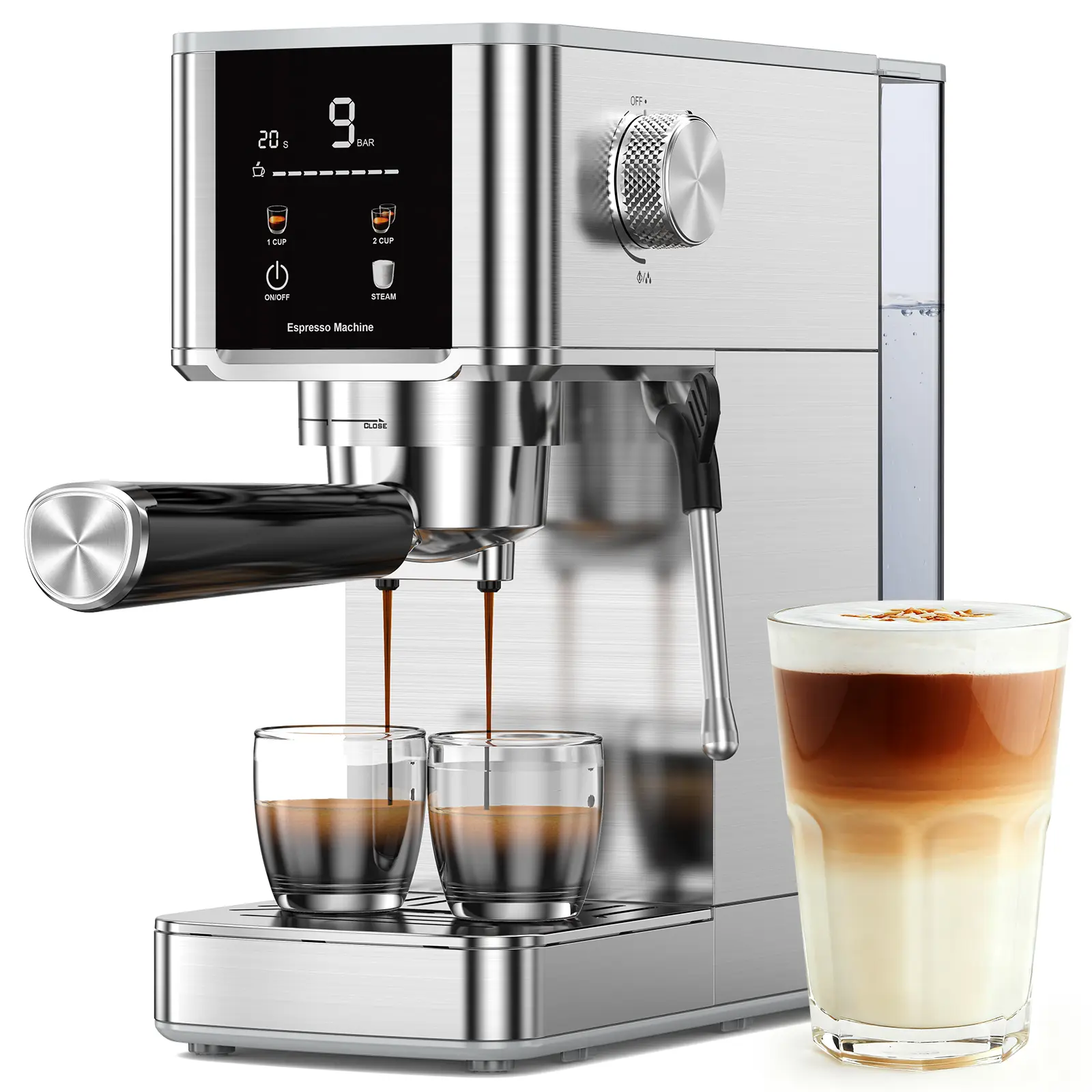 20 Bar Stainless Steel Drip Coffee Maker