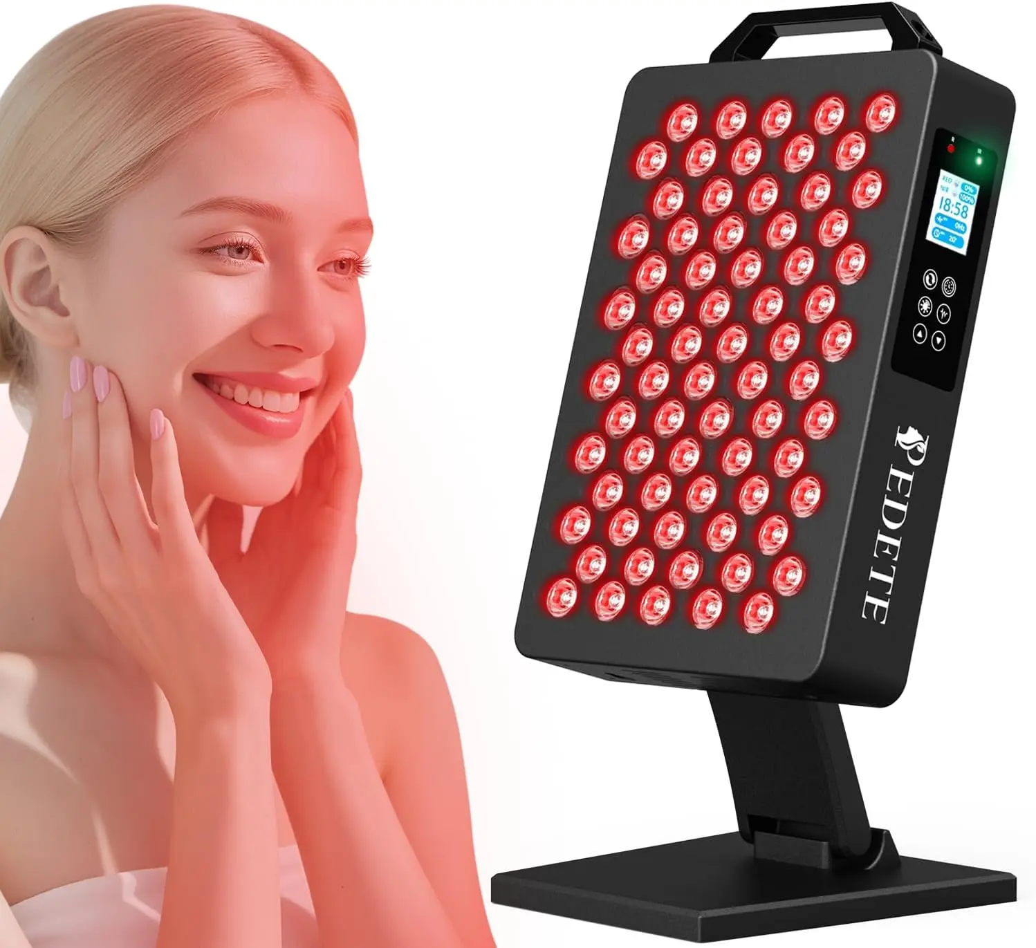 PEDETE Red Light Therapy Panel for Skin & Body Recovery