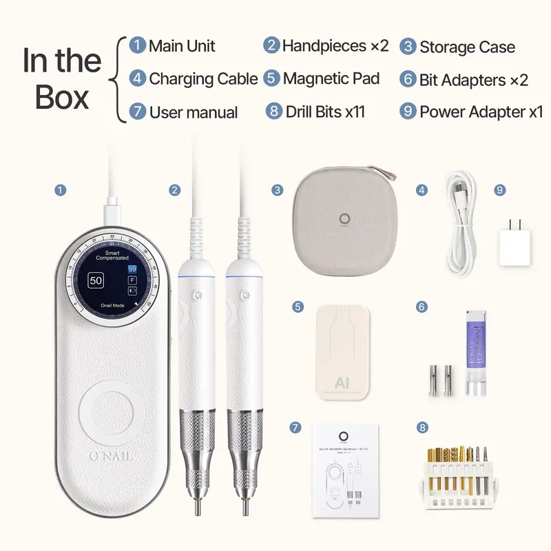 Onail Pro Max Nail Drill 50,000 RPM USB-C Handpiece