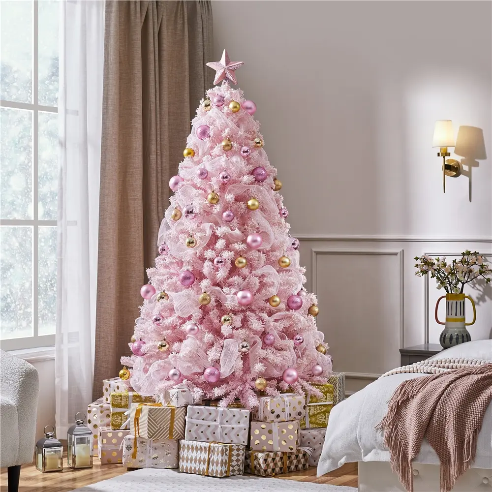 Artificial Christmas tree - Pink-6FT