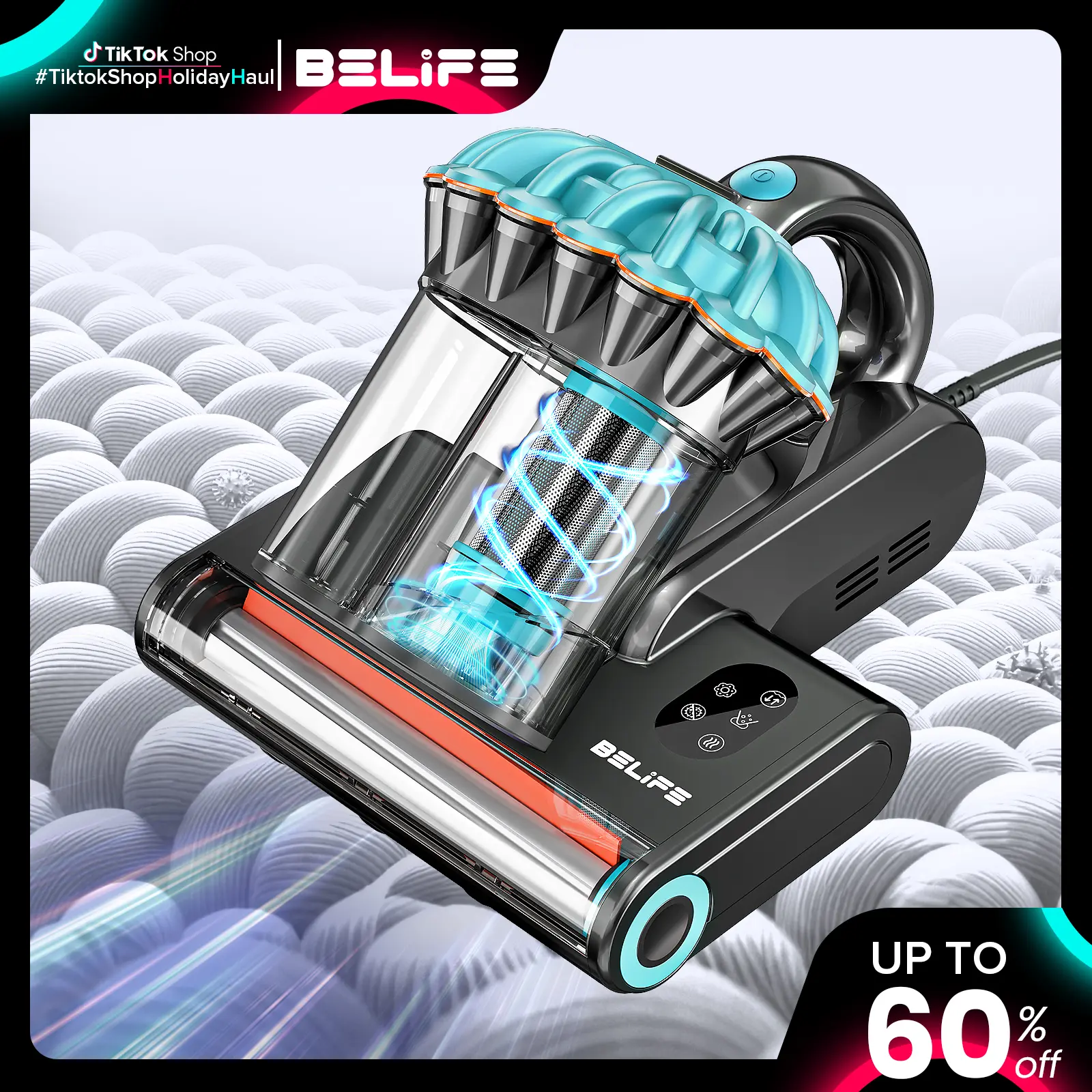 Mattress vacuum aroma cleaning system