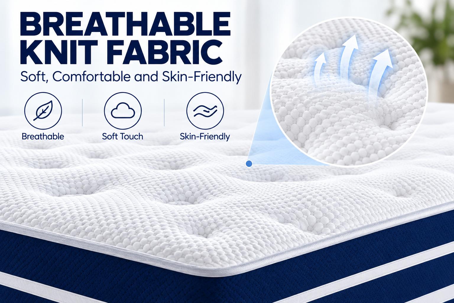 FVBEAYA 12/14-Inch Twin, Full, Queen, King, Memory Mattress with Independent Springs, Provides Pressure Relief, Motion Isolation and Firm Edges, Medium Firmness, Breathable and Washable,  Spring Mattress in a box ,Gel infuse memory foam, Memory Foam Mattr