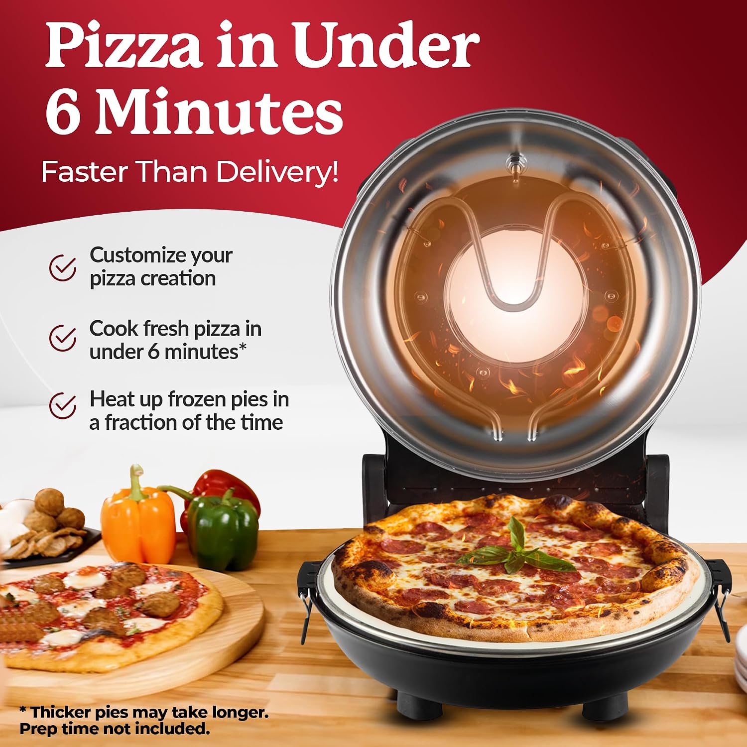 PIEZANO countertop pizza oven product image 9