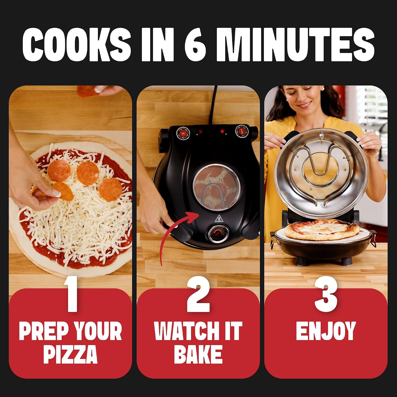 PIEZANO countertop pizza oven product image 16