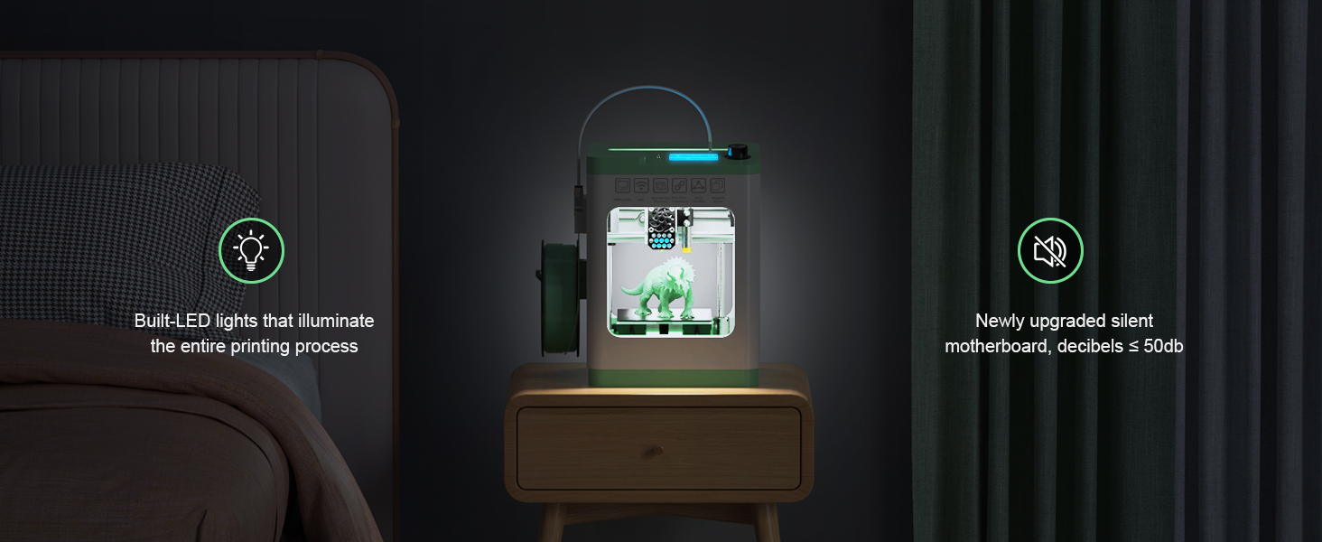 A+ Quiet 3D printer operation