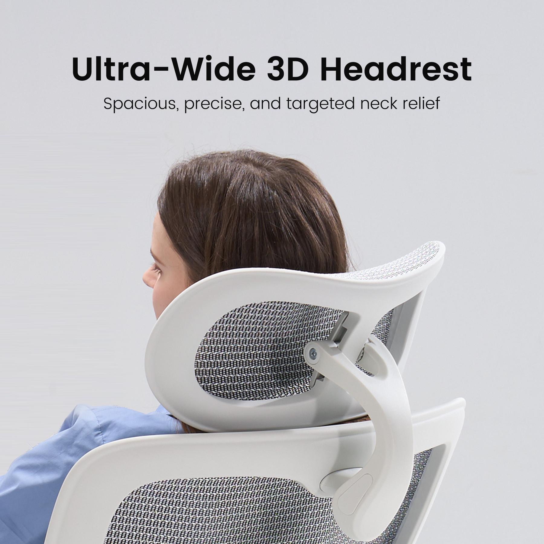 SIHOO C300 Pro V2 Ergonomic Computer Chair - 3D Headrest, Dynamic Lumbar Support, Adjustable Backrest & Footrest, Cloud Airflow Mesh Keeps Cool, Class-4 Gas Lift, Multi-Angle Recliner for Home Office