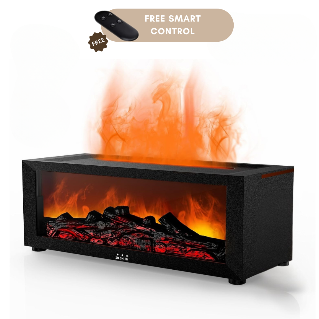 Black fireplace diffuser product photo