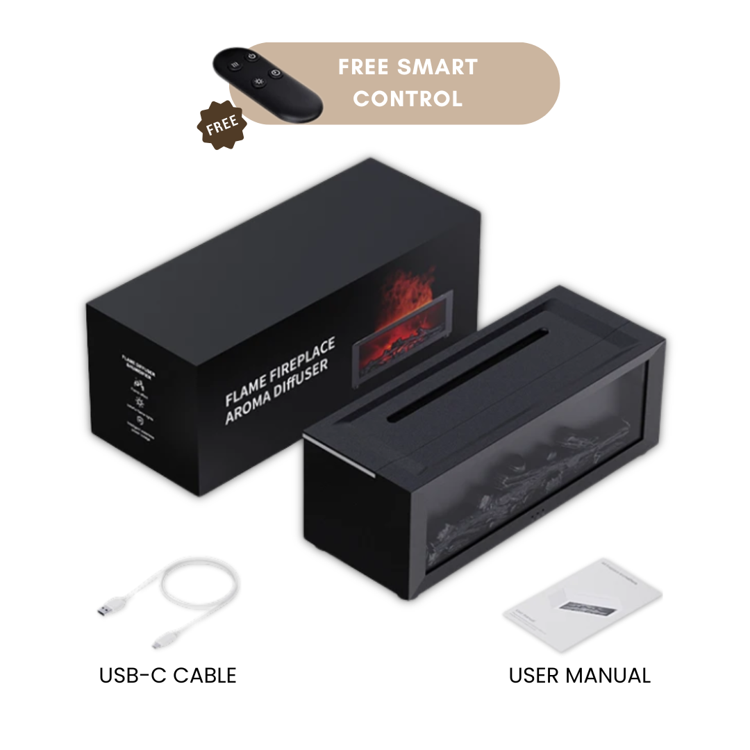 Black diffuser package contents and accessories