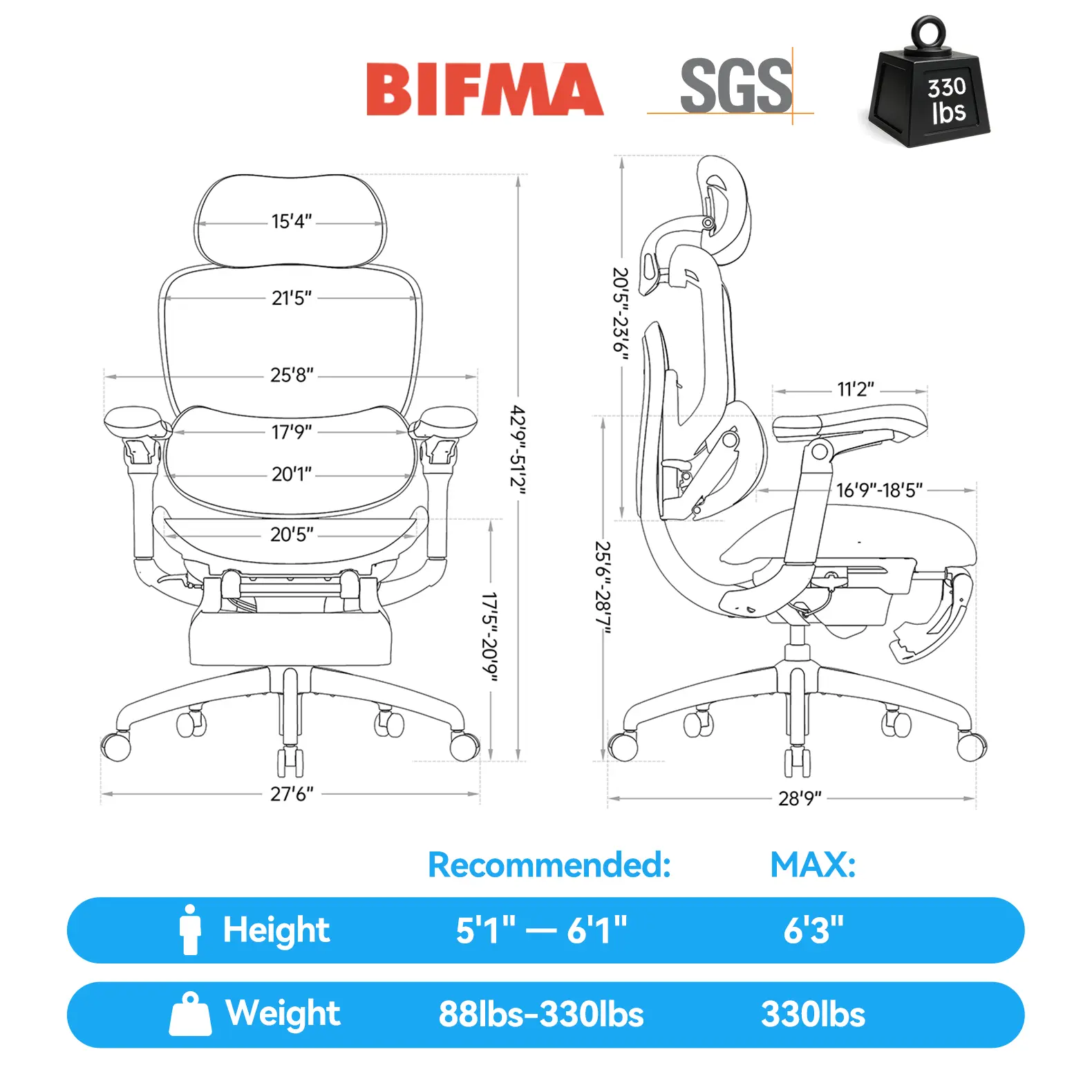 2026 Popular Ergonomic Office Chair - Breathable Mesh, Adjustable Support