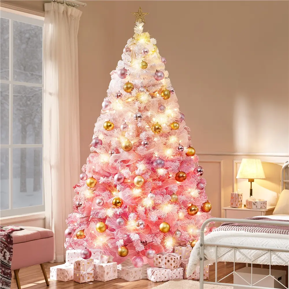 Artificial Christmas tree - Pink Gradient-7.5FT