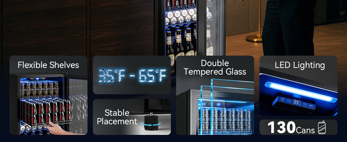 Designed for convenience beverage refrigerator