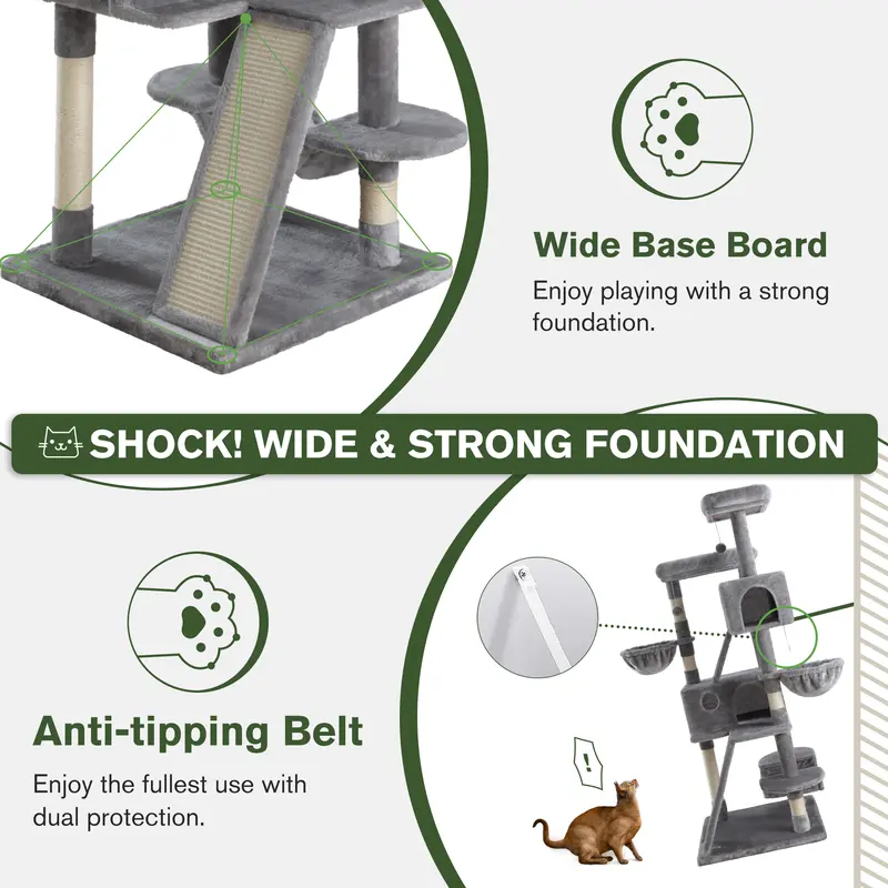 Multi-level cat tree tower product image 6