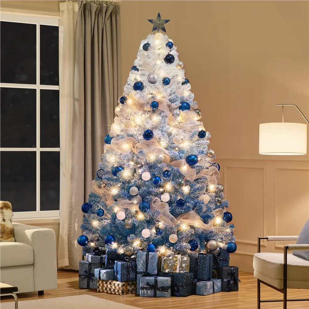 Artificial Christmas tree - Lake Blue Gradient-7.5FT