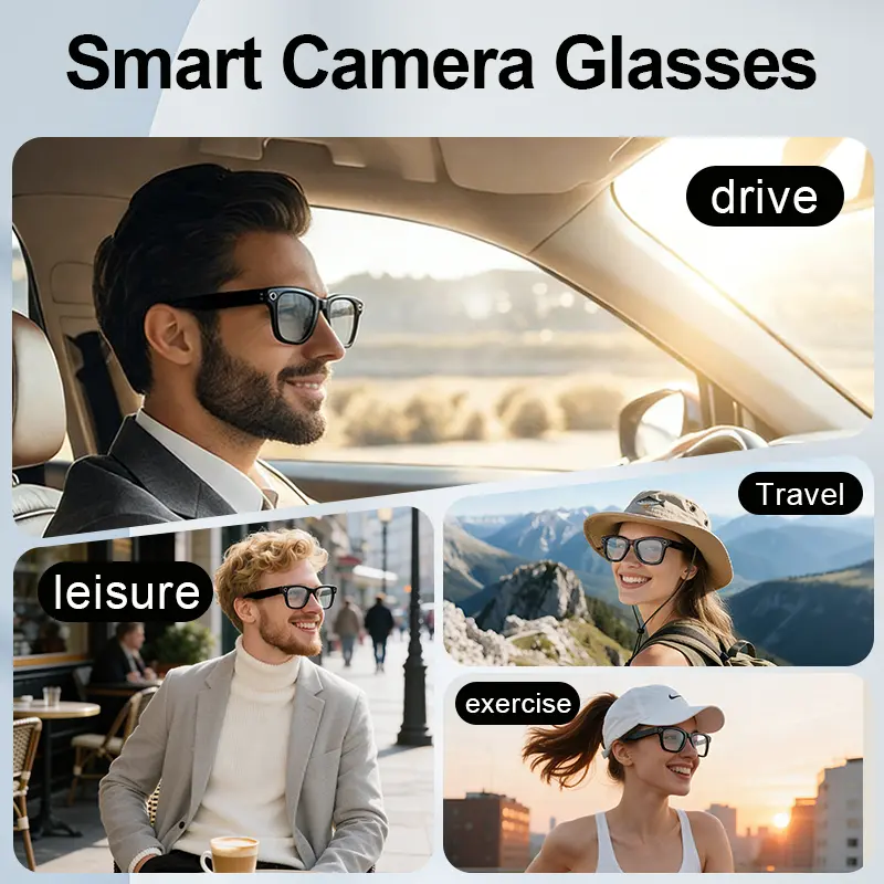 Bluetooth Smart Glasses with 8MP Camera