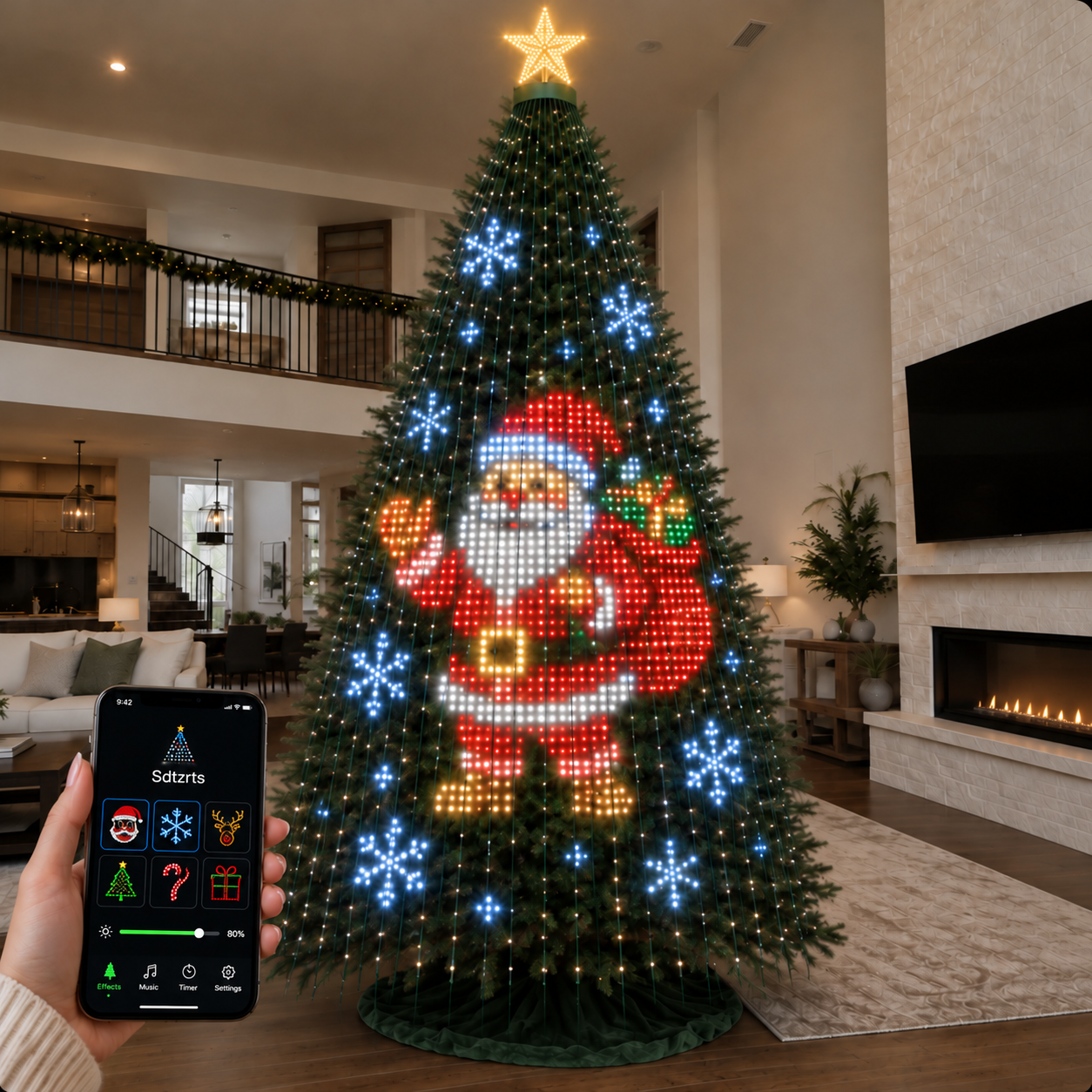 Smart Christmas Tree Lights – App Control, Music Sync & DIY Designs