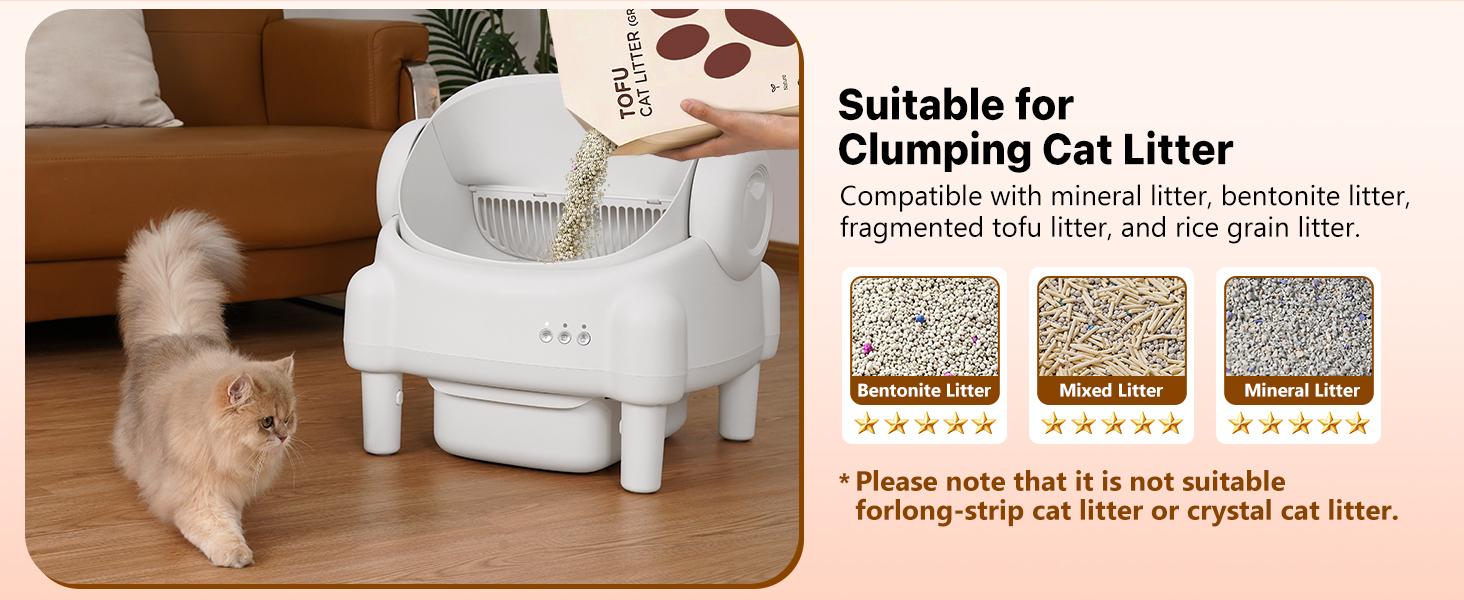 Automatic litter box household use