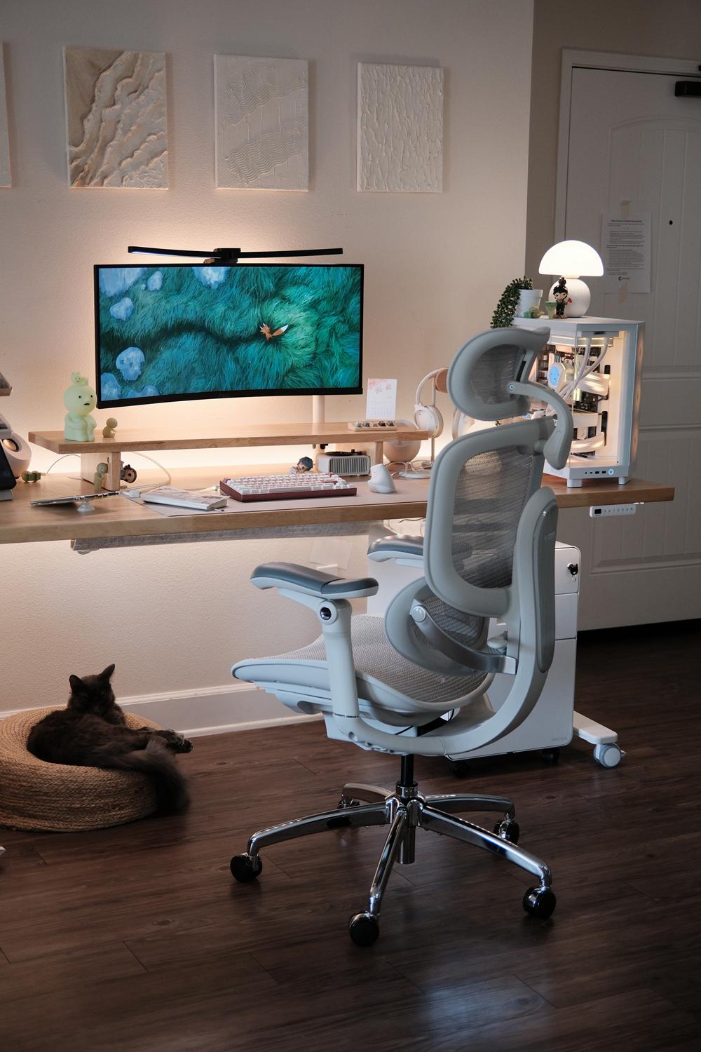 SIHOO C300 Pro V2 Ergonomic Computer Chair - 3D Headrest, Dynamic Lumbar Support, Adjustable Backrest & Footrest, Cloud Airflow Mesh Keeps Cool, Class-4 Gas Lift, Multi-Angle Recliner for Home Office