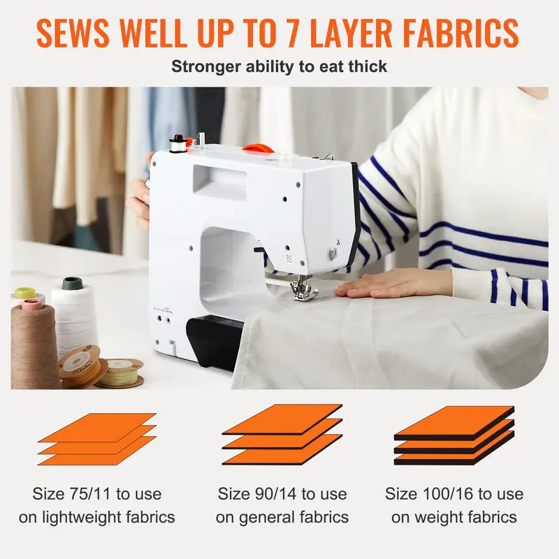 Portable Sewing Machine with 38 Stitches and Foot Pedal