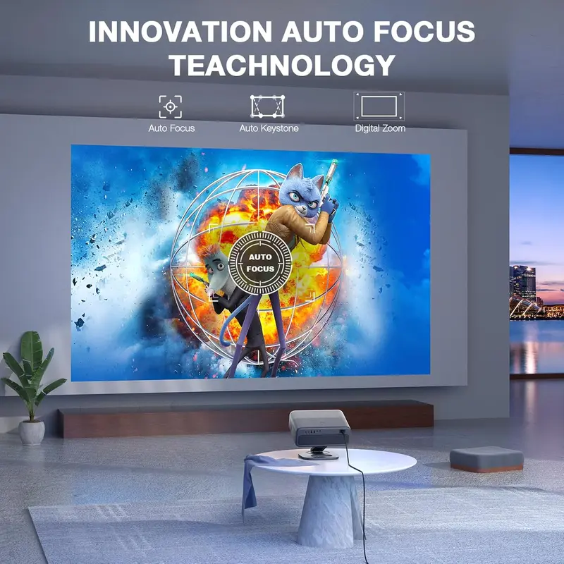 H10 800 ANSI Lumen Portable Projector, 4K, WiFi 6