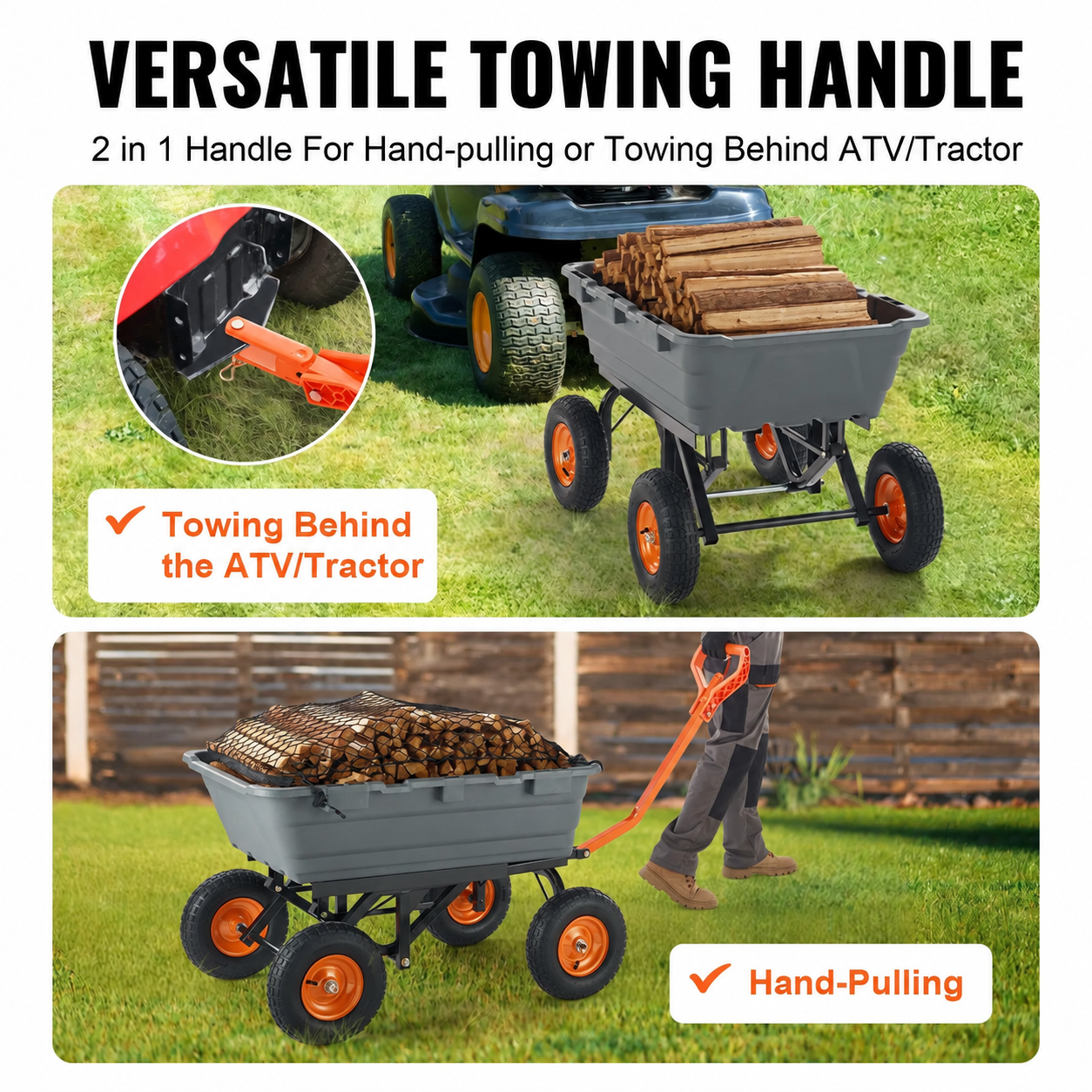 Poly Garden Dump Cart - brand-free product image