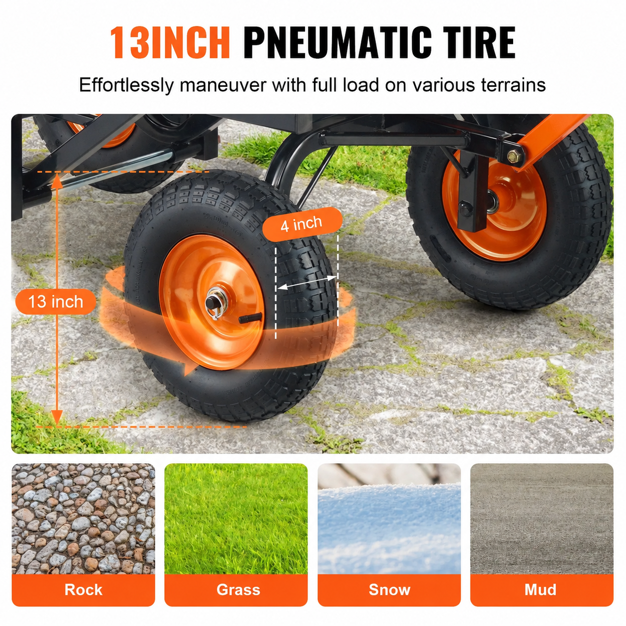 Poly Garden Dump Cart - brand-free product image