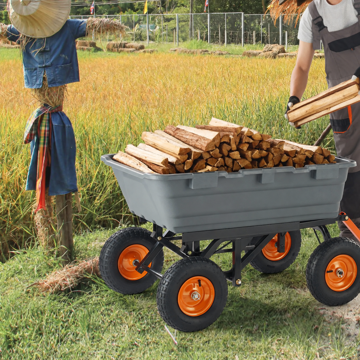 Poly Garden Dump Cart - brand-free product image