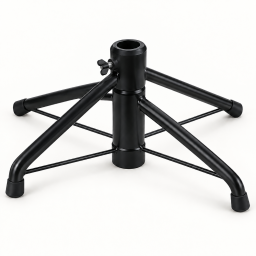 Black four-leg metal base with wing-style tightening screw