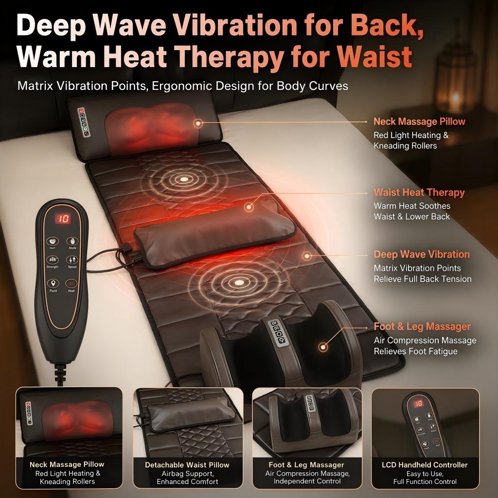 Foldable massage mat