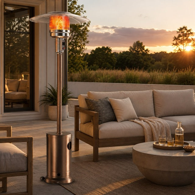 Outdoor propane patio heater