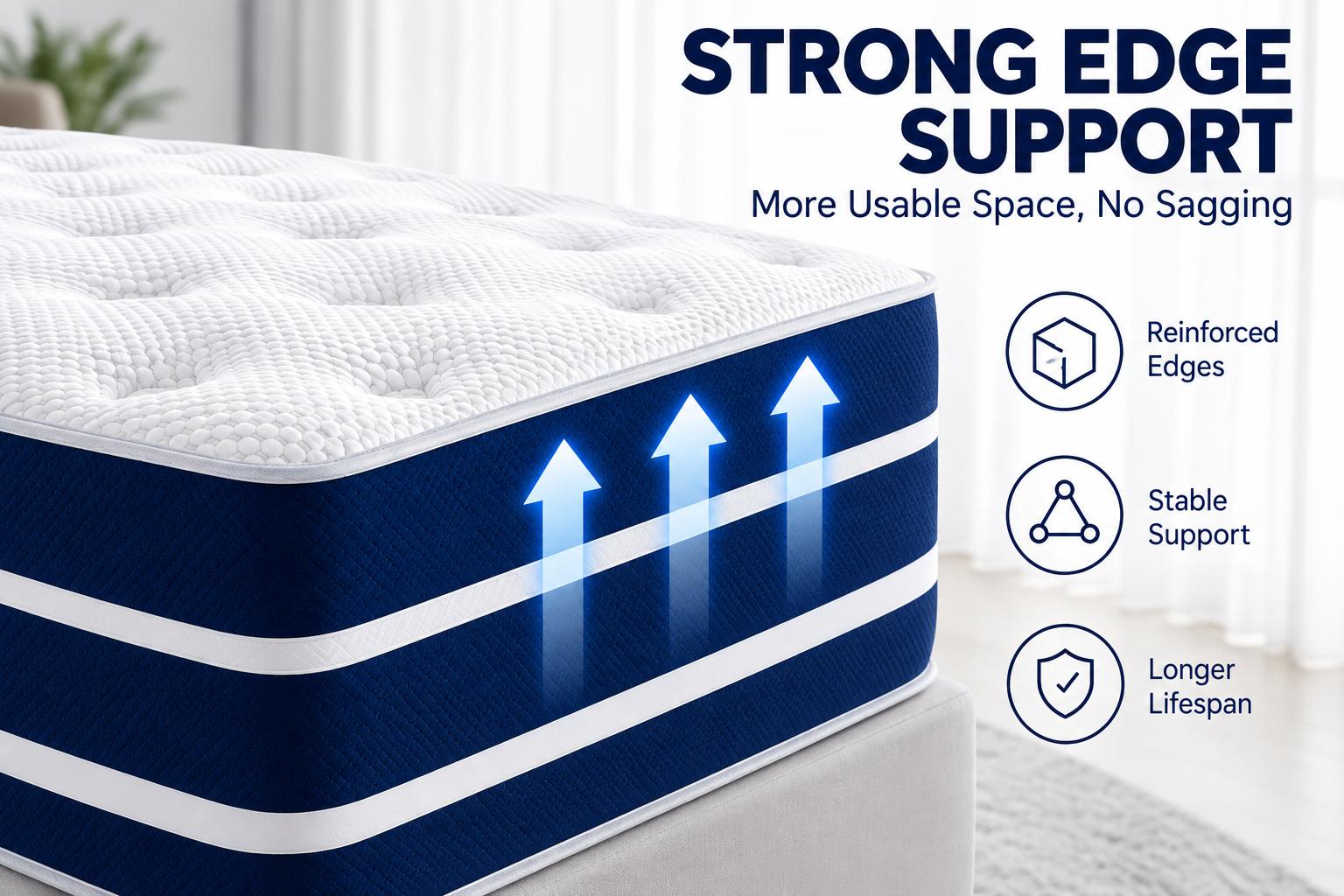 FVBEAYA 12/14-Inch Twin, Full, Queen, King, Memory Mattress with Independent Springs, Provides Pressure Relief, Motion Isolation and Firm Edges, Medium Firmness, Breathable and Washable,  Spring Mattress in a box ,Gel infuse memory foam, Memory Foam Mattr