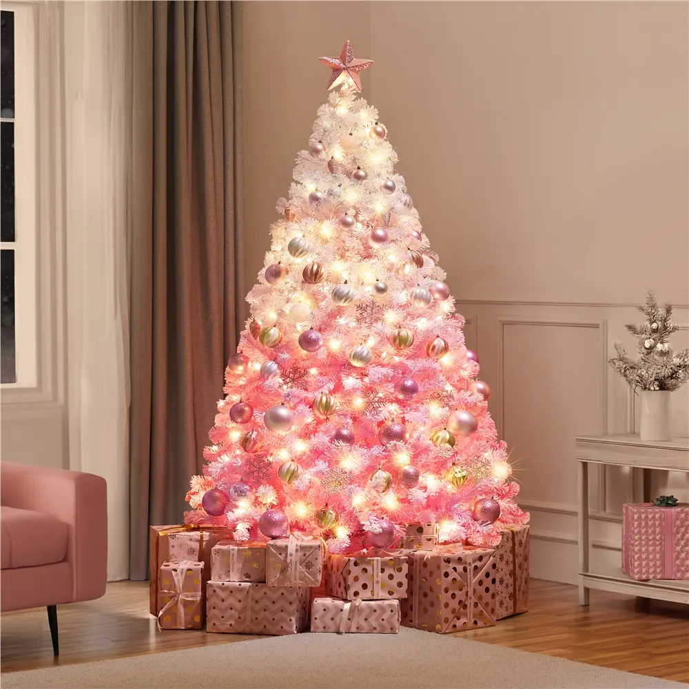 Artificial Christmas tree - Pink Gradient-6FT
