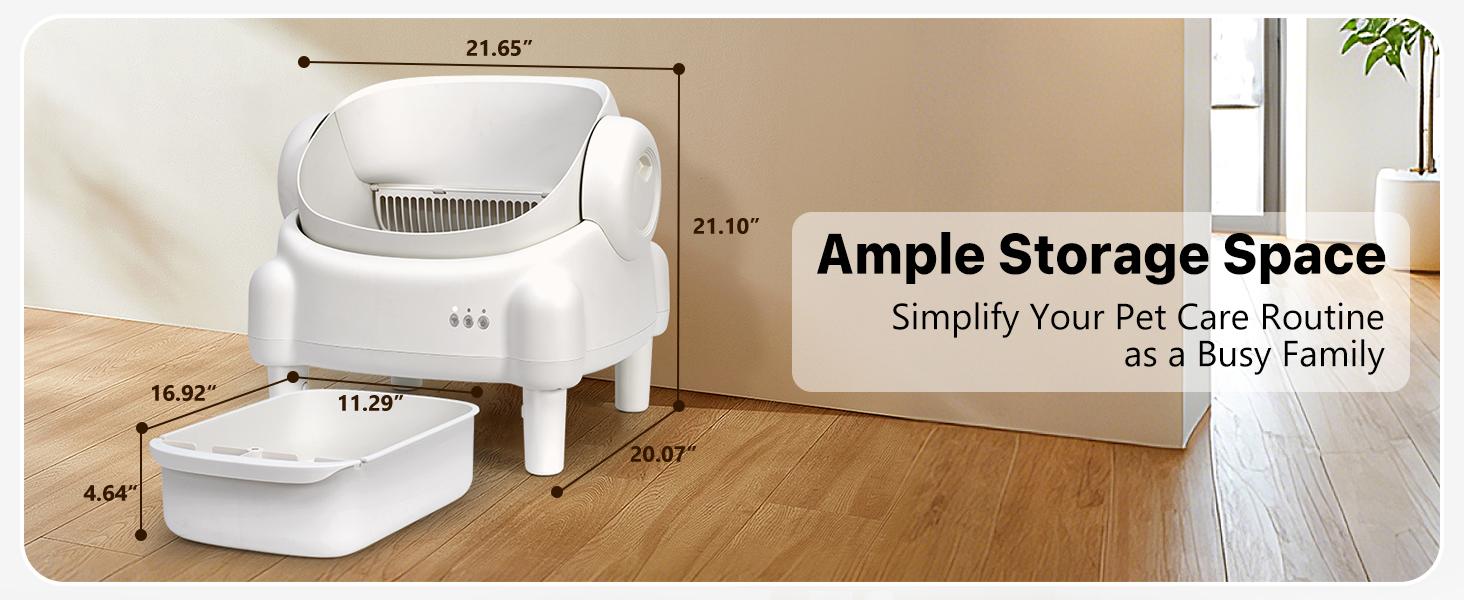 Automatic litter box cleaning system
