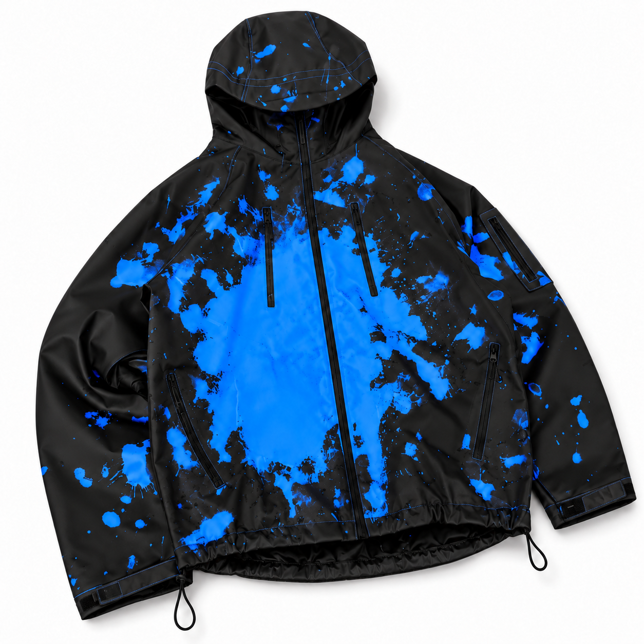 Arctic Blue snow-reactive jacket product view