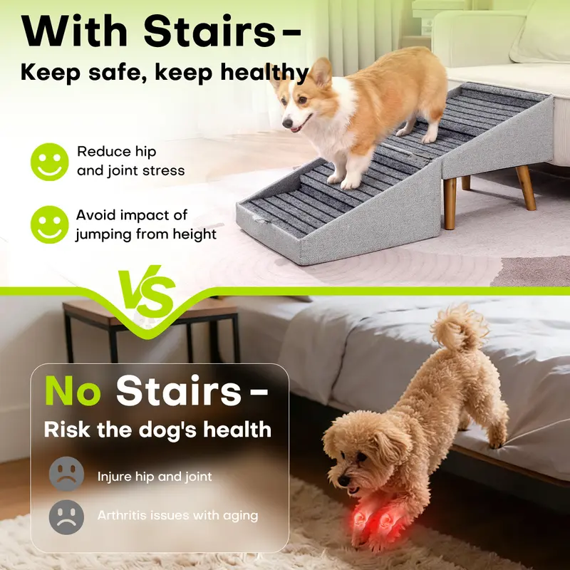 Dog stairs ramp - Slate Black